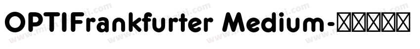 OPTIFrankfurter Medium字体转换